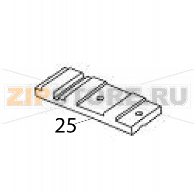 Belt guide Sato TG308 Belt guide Sato TG308Запчасть на деталировке под номером: 25Название запчасти на английском языке: Belt guide Sato TG308.