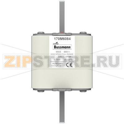Предохранитель, 550 A, AC 690 В, 200 кА, 3, 75x89x150 мм, gR, DIN, IEC Eaton FUSE 550A 690V DIN 