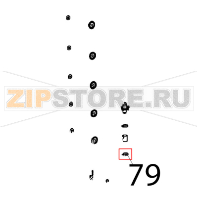 Fascetta stringi tubo zincata Unox XVC 1005EP Fascetta stringi tubo zincata Unox XVC 1005EPЗапчасть на деталировке под номером: 79