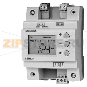 SEH62.1 - Цифровой таймер, 1-канал, с 7-дн программой Siemens SEH62.1 