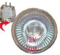 LAMPE H.MR16 FERM.12V 20W