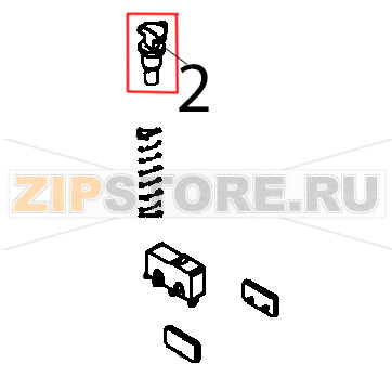 Ice-breaker control rod microswitch Vema SG 2081 Ice-breaker control rod microswitch Vema SG 2081Запчасть на деталировке под номером: 2