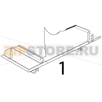 Water drip tray S.S. Scotsman MAR 78 SPLIT Water drip tray S.S. Scotsman MAR 78 SPLITЗапчасть на деталировке под номером: 1