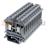 Клемма проходная, универсальная, серая CHIKU RUK 6N