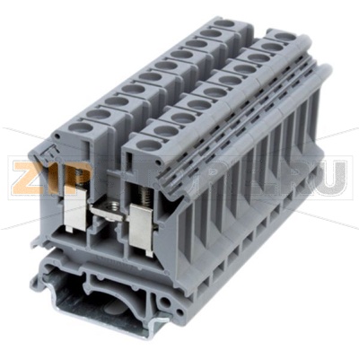 Клемма проходная, универсальная, серая CHIKU RUK 6N 