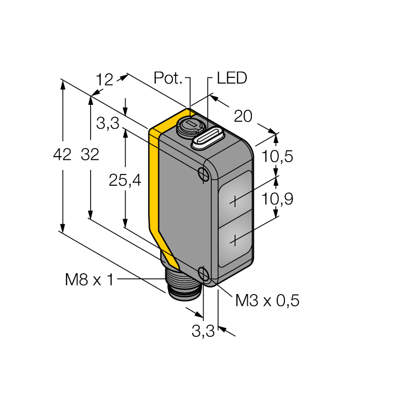 Датчик фотоэлектрический Turck Q20PDXLQ7 