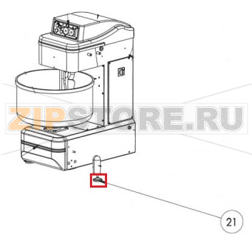 Piedino Sigma SL 80     Piedino Sigma SL 80Запчасть на сборочном чертеже под номером: 21Название запчасти Sigma на итальянском языке: Piedino Sigma SL 80