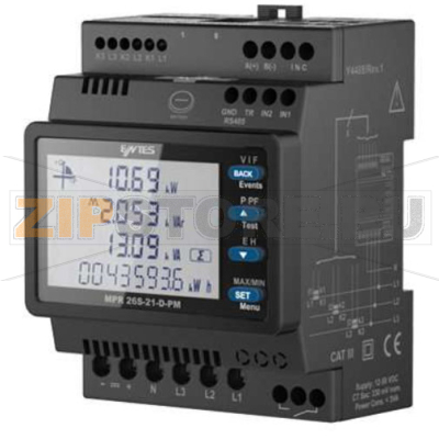 Анализатор сети 95-270 В/AC/DC, цифровой Entes MPR-26S-21-PM 