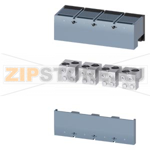 wire connector for 2 cables; with control wire tap 4 pcs. accessory for: 3VA55/3VA65/3VA66 Siemens 3VA9674-0JC24 