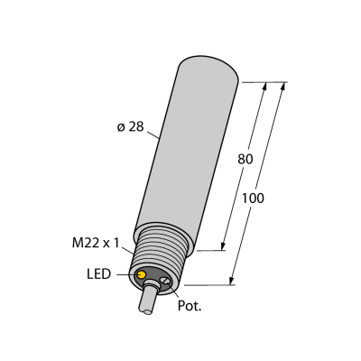 Датчик емкостный Turck HC3-K28S-AP4X 