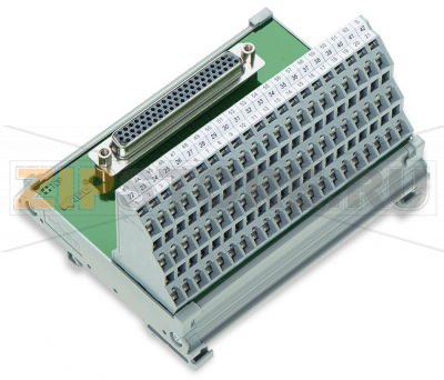 Интерфейсный модуль; HD-Sub-D; Розетка; 15-пол.; Трехуровневые клеммы PCB; в монтажном держателе Wago 289-713 