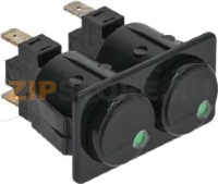 СДВОЕННЫЙ ОДНОПОЛЮСНЫЙ ПЕРЕКЛЮЧАТЕЛЬ, 16А, 250В