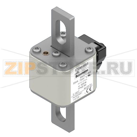 Предохранитель, 550 A, AC 690 В, 200 кА, size 1, 53x69x136 мм, aR, IEC UL Eaton FUSE 550A 690V 