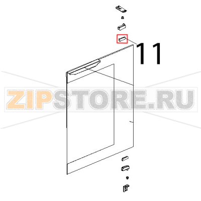 Guarn. porta fredda a band. PTFE, CAR/CARB, Sp=1 mm Unox XL 404 Guarn. porta fredda a band. PTFE, CAR/CARB, Sp=1 mm Unox XL 404Запчасть на деталировке под номером: 11