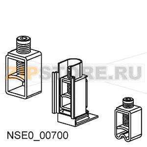 АКСЕССУАР ДЛЯ VL150XUL, (CG FRAME) РАМОЧНЫЙ ЗАЖИМS COMPRISES 3 BOX TERMINALS 3 ПОЛ. Siemens 3VL9120-4TC31 