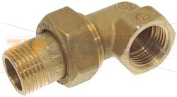 CURVED BRASS COUPLER 1/2 MF 