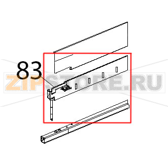 Profilo salvagoccia porta Unox XBC 404 Profilo salvagoccia porta Unox XBC 404Запчасть на деталировке под номером: 83