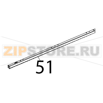 Listello quadro inf porta inox Unox XBC 604P Listello quadro inf porta inox Unox XBC 604PЗапчасть на деталировке под номером: 51