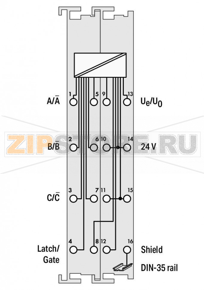 Интефейс инкрементного шифратора; RS-422; 16 бит; светло-серые Wago 750-631/000-004 