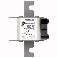 Предохранитель, 63 A, AC 690 В, 200 кА, size 1, 45x59x102 мм, aR, IEC UL Eaton FUSE 63A 690V 1