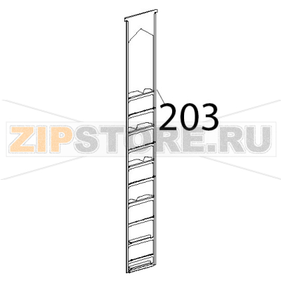 Turbolatore Unox XBC 815G Turbolatore Unox XBC 815GЗапчасть на деталировке под номером: 203