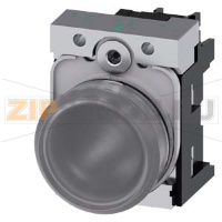 СВЕТОВОЙ ИНДИКАТОР, 22MM, КРУГЛЫЙ, МЕТАЛЛИЧЕСКИЙ ГЛЯНЦЕВЫЙ, ПРОЗРАЧНЫЙ МАТОВЫЙ РАССЕИВАТЕЛЬ, С ДЕРЖАТЕЛЕМ, МОДУЛЬ ПОДСВЕТКИ С ИНТЕГРИРОВАННЫМ СВЕТОДИОДОМ 24V AC/DC, ВИНТОВЫЕ КЛЕММЫ, С ГРАВИРОВКОЙ ЛАЗЕРОМ, SYMBOL NUMBER ACC. TO, ISO7000 OR IEC60417 Siemens