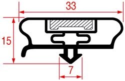 GUARNIZIONE AD INCASTRO 1870x815 mm 
