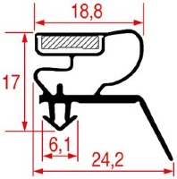 УПЛОТНИТЕЛЬ ВСТАВНОЙ 1074 - 2500 ММ