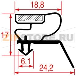 УПЛОТНИТЕЛЬ ВСТАВНОЙ 1074 - 2500 ММ 
