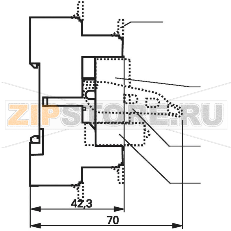 Модуль интерфейсный 230 В/AC, 8 А, 1 шт TE Connectivity RT4S4T30 