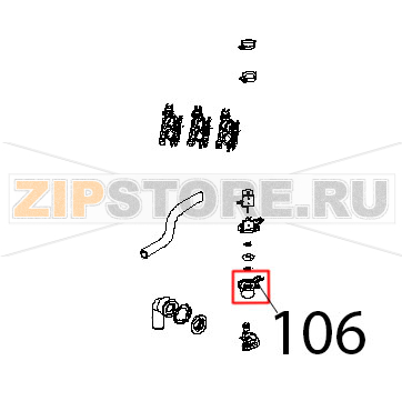 Porta bobina inferiore venturi Unox XBC 905 Porta bobina inferiore venturi Unox XBC 905Запчасть на деталировке под номером: 106