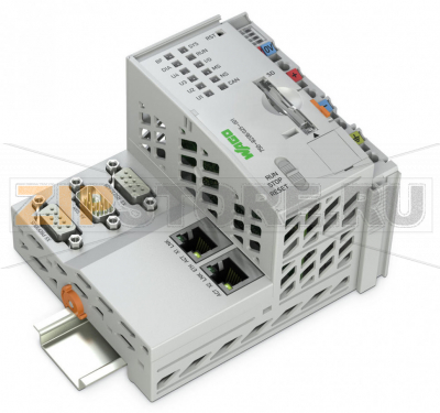 Контроллер PFC200; 2 x ETHERNET, RS-232/-485, CAN, CANopen, PROFIBUS Slave; Технология телеуправления; Внешняя температура; светло-серые Wago 750-8206/025-001 Note:For this item, a successor is available: 750-8216/025-001The PFC200 Controller is a compact PLC for the modular WAGO I/O System. Besides network and fieldbus interfaces, the controller supports all digital, analog and specialty modules found within the 750/753 Series. Two ETHERNET interfaces and an integrated switch enable line topology wiring. An integrated Webserver provides user configuration options, while displaying PFC200 status information.Besides the processing industry and building automation, typical applications for the PFC200 include standard machinery and equipment control (e.g., packaging, bottling and manufacturing systems, as well as textile, metal and wood processing machines).Programming per IEC 61131-3Programmable via WAGO-I/O-PRO V2.3 Direct connection of WAGO I/O modules2 x ETHERNET (configurable), RS-232/485, CAN, CANopen, PROFIBUS DP SlaveLinux operating system with RT?Preempt patch Configuration via CODESYS or Web-Based Management interface Maintenance-free...