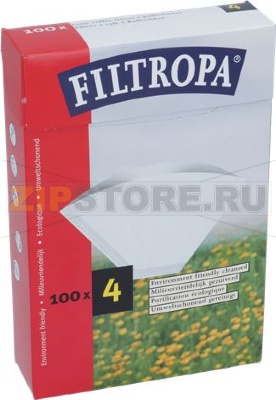 FILTROPA BLEACHED PAPER FILTERS 4 100 