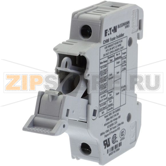Держатель предохранителя, 32 A, AC 690 В, 10x38 мм, 1P, UL, IEC Eaton 1P 10X38MFH30A 600VMidget -indicator/Neu 