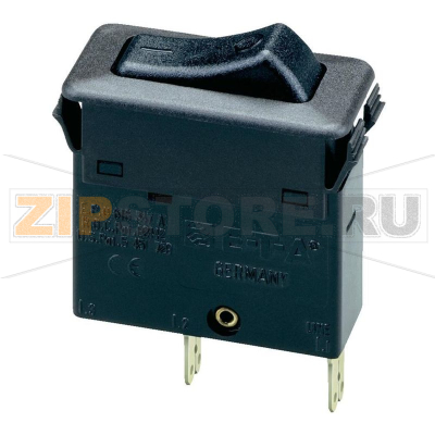 Переключатель клавишный 250 В/AC, 20 А, 1 x выкл/вкл, 1 шт ETA 3130-F110-P7T1-W01Q-2.5A 