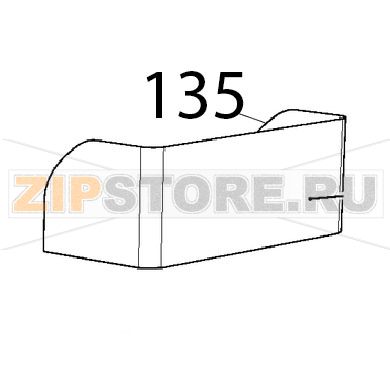 Copertura estetica inter. tirag. Unox XBC 615EG Copertura estetica inter. tirag. Unox XBC 615EGЗапчасть на деталировке под номером: 135