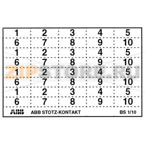 Маркер с пиктограммами, 40 шт ABB GHS2001946R0002 