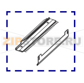 Ribbon Strip Plate &amp; Ribbon Static Brush Zebra ZE500-6LH Ribbon Strip Plate & Ribbon Static Brush Zebra ZE500-6LHЗапчасть на сборочном чертеже под номером: 5Количество запчастей в устройстве: 1Название запчасти Zebra на английском языке: Ribbon Strip Plate & Ribbon Static Brush