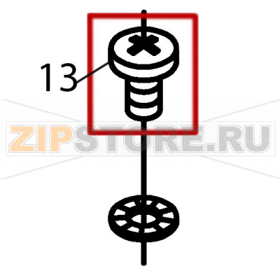 Countersunk screw M-4x8 Fagor FI-2700I Countersunk screw M-4x8 Fagor FI-2700IЗапчасть на деталировке под номером: 13&nbsp;Название запчасти Fagor на английском языке: Countersunk screw M-4x8 FI-2700I.