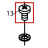 Countersunk screw M-4x8 Fagor FI-2700I