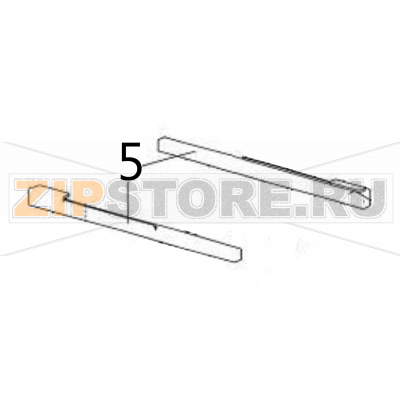 Guide rail (main PCB) Sato DR308e Guide rail (main PCB) Sato DR308eЗапчасть на деталировке под номером: 5Название запчасти на английском языке: Guide rail (main PCB) Sato DR308e.