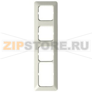 Рамка четырехместная, белая ABB 368.45 