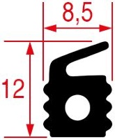 УПЛОТНИТЕЛЬ КРЫШКИ 12Х8,5 ММ
