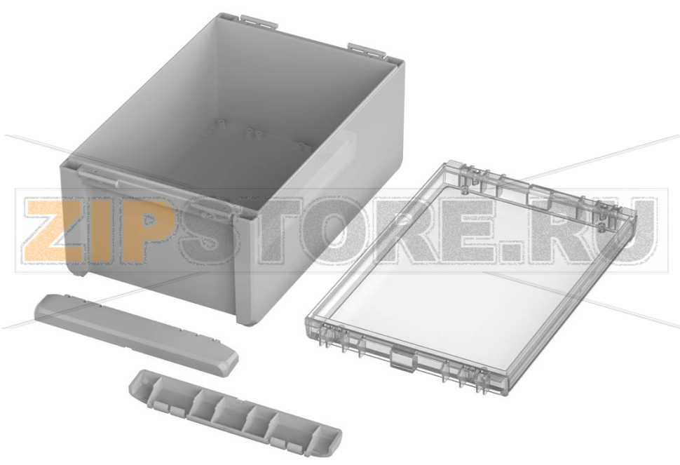 Корпус, 271x170x120 мм, поликарбонат UL 94 V0, прозрачная крышка Bopla B 261712 PC-V0-G 7035 