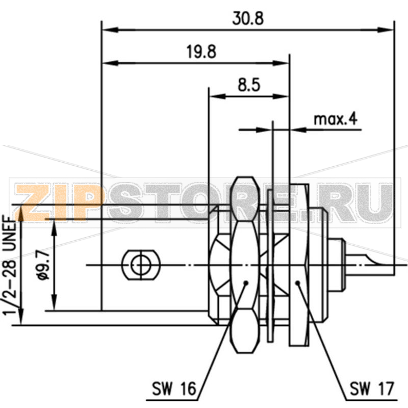 Разъем BNC, 75 Ом, 1 шт Telegärtner J01003A0027 