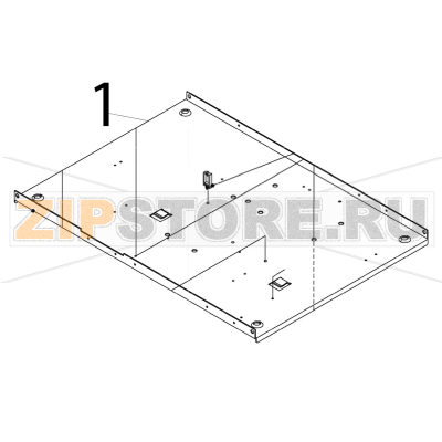 Base Hoshizaki IM-65NE-25 Base Hoshizaki IM-65NE-25Запчасть на деталировке под номером: 1