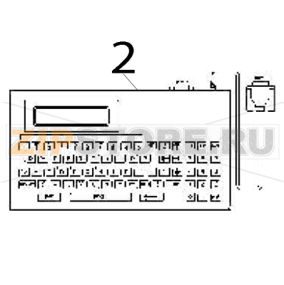 KU-007 Plus, programmable keyboard TSC TTP-644MU KU-007 Plus, programmable keyboard TSC TTP-644MUЗапчасть на деталировке под номером: 2