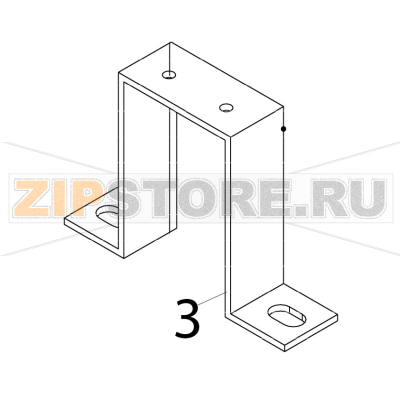 Bracket - FM Hoshizaki IM-65NE-25 Bracket - FM Hoshizaki IM-65NE-25Запчасть на деталировке под номером: 3