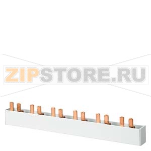 PIN ШИНА 2ФАЗН.+AS, 1016MM LONG SHOCKHAZARD-SAFETY, 18ММ2 WITHOUT END CAPS, ACC.TO UL 508 Siemens 5ST3707-0HG 