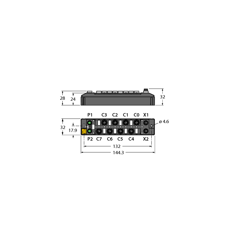 Модуль ввода/вывода для Ethernet Turck TBEN-S1-8DIP 